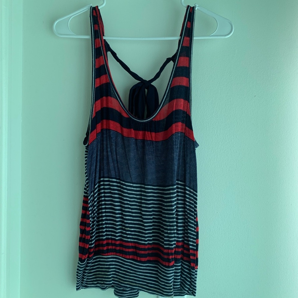 Open back tank top